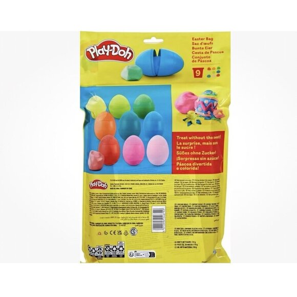 Play-Doh Easter Eggs Bag 9 Pack Assorted Colors New In Pack - Picture 2 of 2